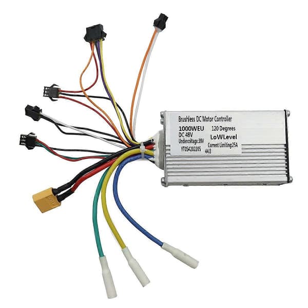 48V 25A 1000W Elektrisk Scooter Controller Kit med Display Scooter Dashboard för G2 Pro Elektrisk Sc silver  black
