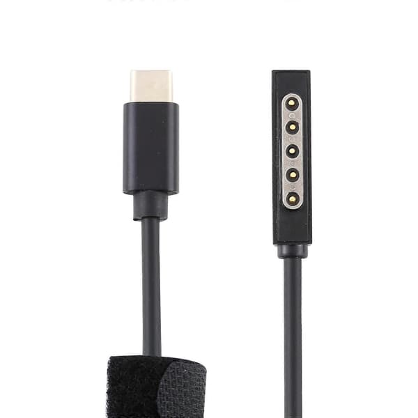 USB-C / Type-C virtalähde PD 65W pikalatauskaapeli Microsoft Surface Pro 2:lle, kaapelin pituus: 1,5 m Not Specified