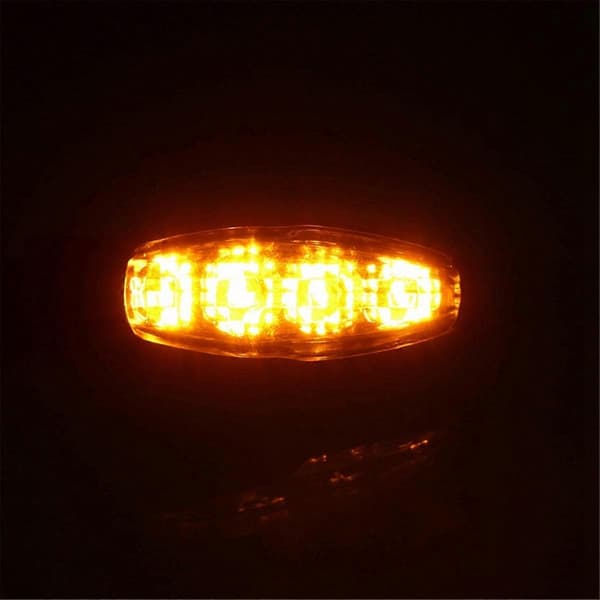 Front LED Amber Blinklys til Tiger 800 1200 900 Speed Triple 17-20 Black