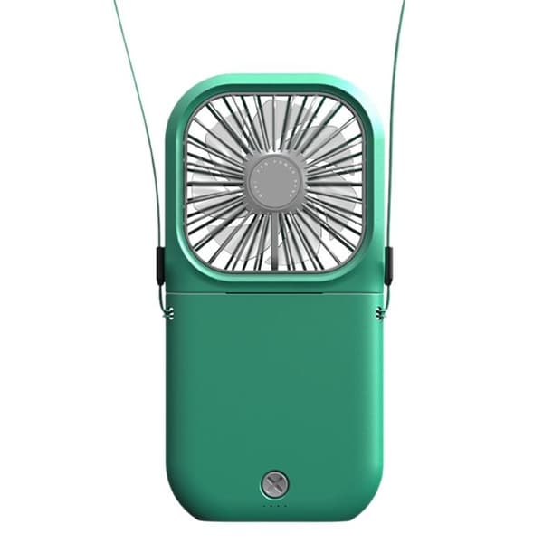 Bærbar Mini Halskædeventilator, USB Genopladelig, Sammenklappelig Lommeventilator, Køleventilator