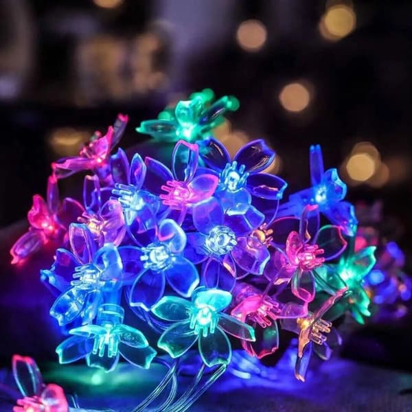 6 m LED-lysslynger for jul, camping og dekorasjon