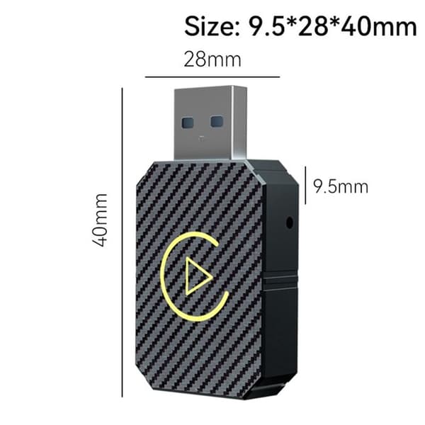 2-i-1 CarPlay Box Android Auto-omformer Trådløs CarPlay Bil Android Smart Box Trådløs Adapter Biladapter