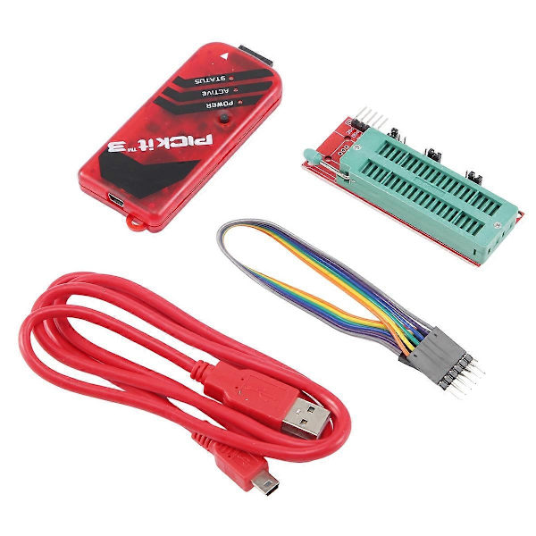 PICKIT3 Programmerare + PIC ICD2 PIC Kit 2/3 Programmeringsadapter Universell Programmeringsplats FZ0508 as shown