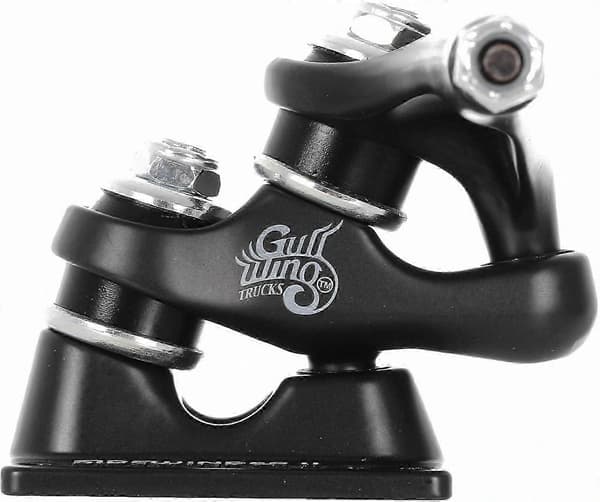 Double Kingpin Longboard Trucks, 159mm Sort Gullwing Style Skateboard Dele, 9\" Aksel Hanger (Sæt med 2)