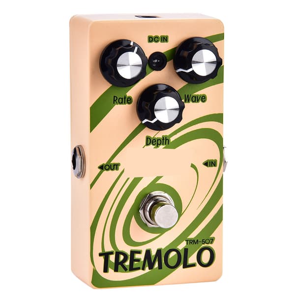Tålig Gitarr Tremolo Effektpedal 6.35mm Jack Musikinstrument Tillbehör