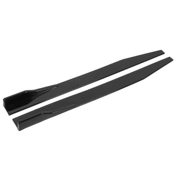 2 stk. sideskørt splittere til bil, universal til sedan og hatchback 120 cm/47,2 tommer, blank sort