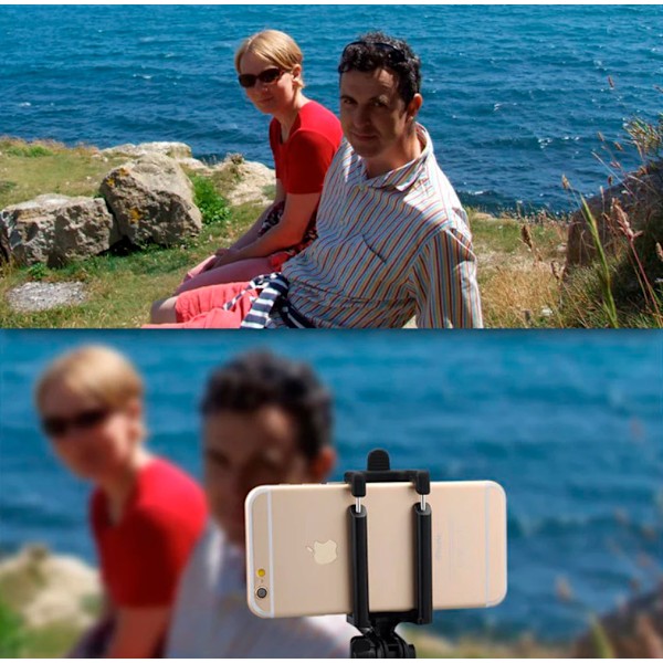 Selfie-keppi Bluetooth, jatkettava monopod selfie-keppi sisäänrakennetulla Bluetooth-kaukolaukaisimella