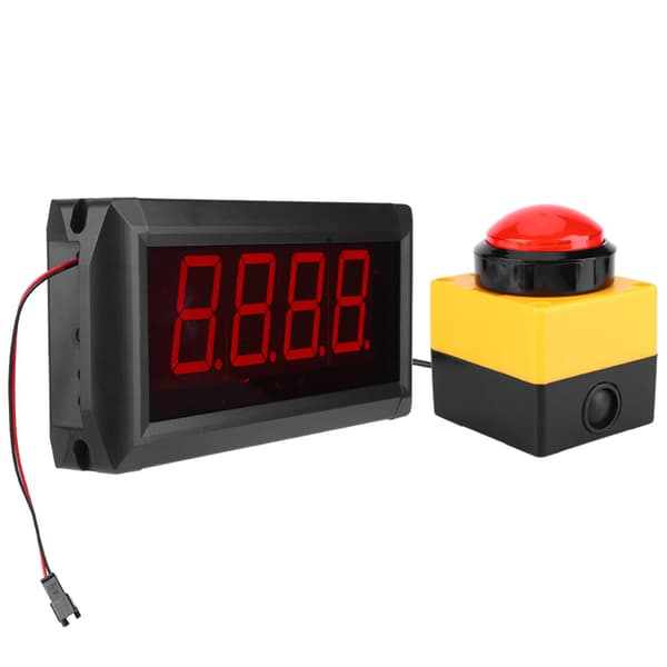 Populært spiludfordring 10 sekunders nedtællingstimer LED digitalt display stik 100-240VAC