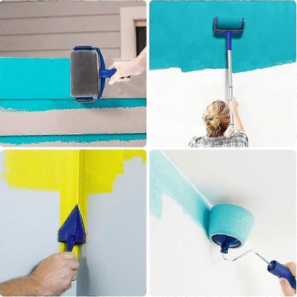 Paint Runner Pro-sæt inkl. malerrulle, hylde, dåse, hjørnebørste og kantrulle2 style2460