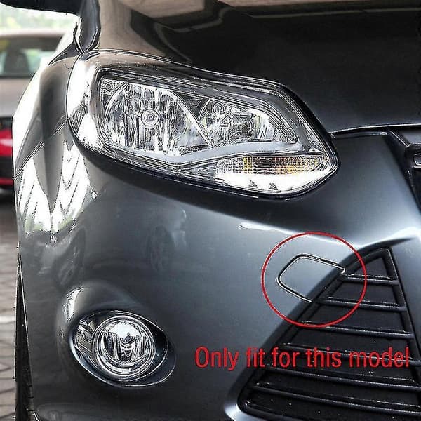 Til Ford Focus 3 Mk3 16l 20l 2012 2013 2014 Bil Front Kofanger Træk Krog Dæksel Hætte Trailer Bugsering Øje Dæksel Låg silver