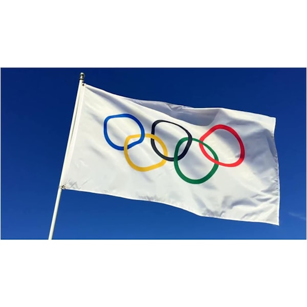 MH-Flag Olympiska spel trädgårdsflaggor Inomhus och utomhus olympiska ringar