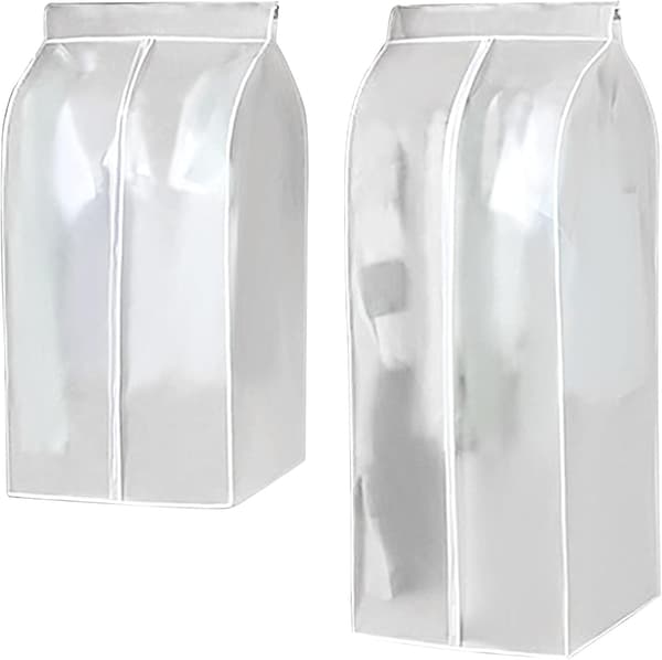 2 pcs Garment Dust Cover, Wardrobe Protector, Large Dust and Moth Proof