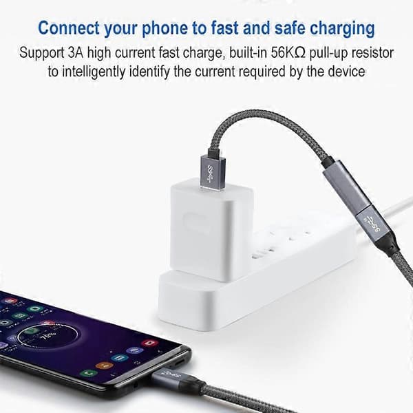 USB 3.0 Uros - USB-C / Type-C Naaras Jatkojohto Not Specified