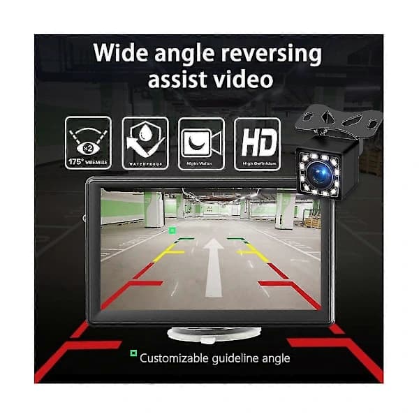 Portable Wireless Carplay Dashboard Screen, 7-inch Touch Screen Car Stereo Bluetooth, FM Car Radio, Reversing Camera, USB
