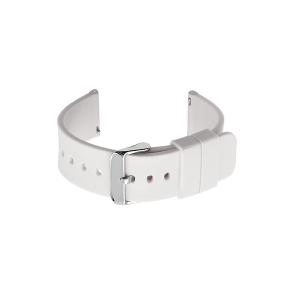 Universal silikone urrem hvid 21 mm hvid White 21 mm