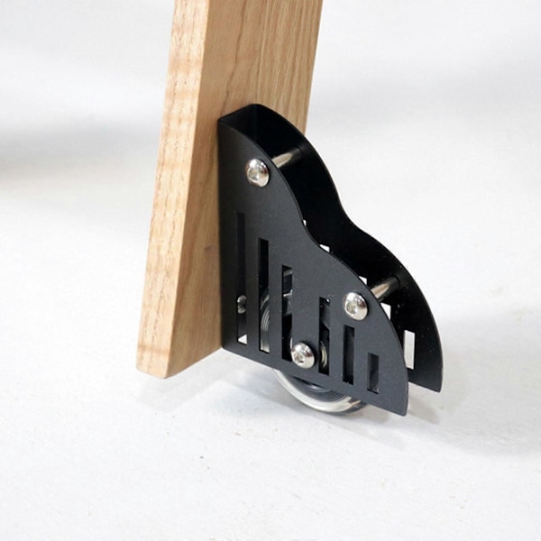 Rullende Biblioteksstige Hardware Kit Højtydende Toprulle Black Rail Length 2m