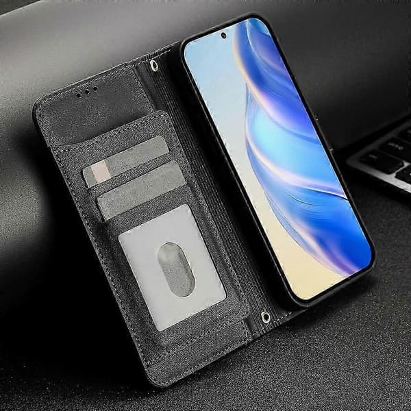 Ultratunt PU-plånboksfodral för Infinix Smart 6 & 6 Plus Black