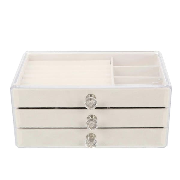 Plastic Jewelry Box, Storage Jewelry Case, 1pc Multi-Compartment Earring Organizer