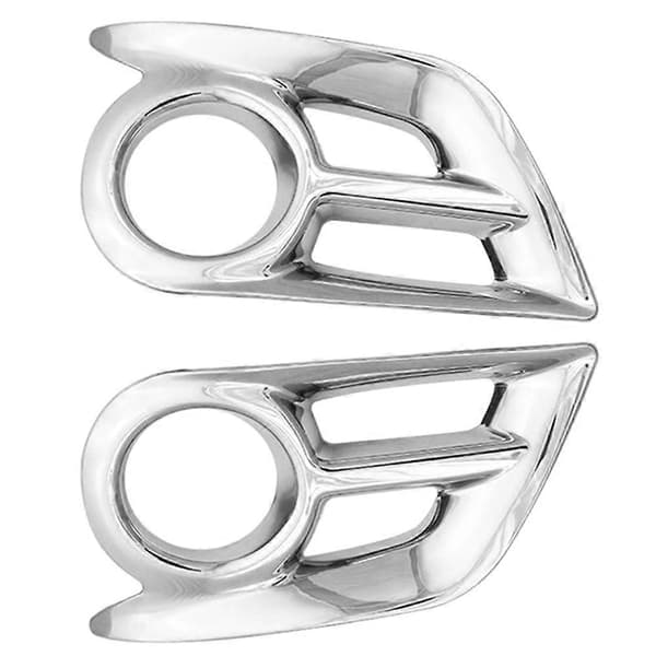 Bil tåkelysdeksler Bil ABS kromtilbehør Belagt tåkelysdeksel Trim Limstil for 2011-2013 silver
