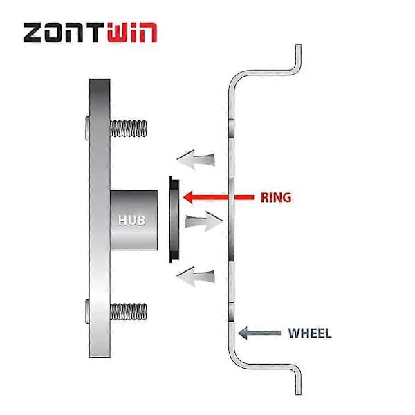 4 stycken/parti 67.1 TILL 65.1 Navcentreringsringar OD67.1mm ID 65.1mm Aluminium Hjulnavringar 60.1-57.1mm
