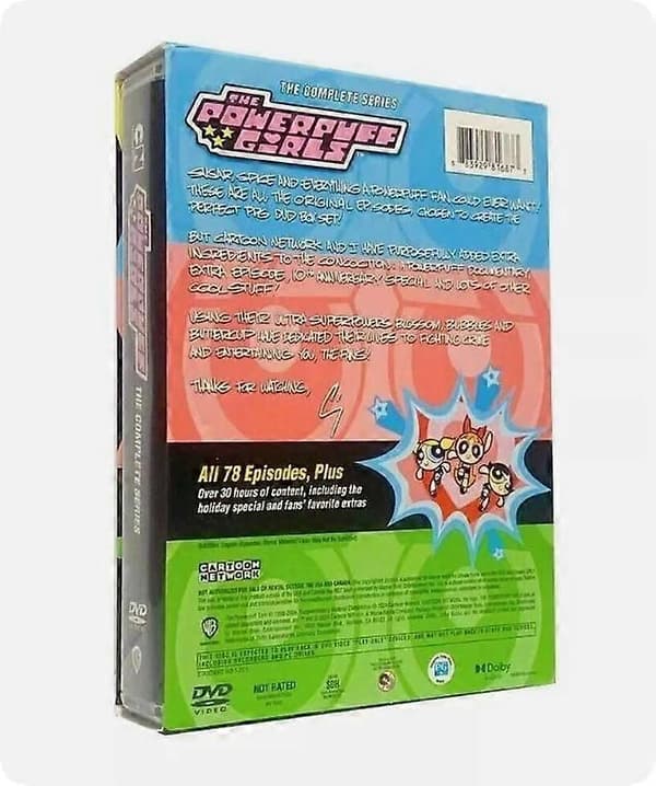 Powerpuff Pigerne: Den komplette serie (DVD 2024 12-Disc Box Set) engelsk version