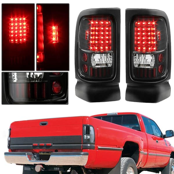 1994-2001 Dodge Ram 1500 2500 3500 Led Takavalot Jarruvalot Musta