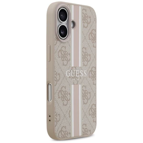 Guess 4G Printed Stripes MagSafe-deksel til iPhone 17 rosa