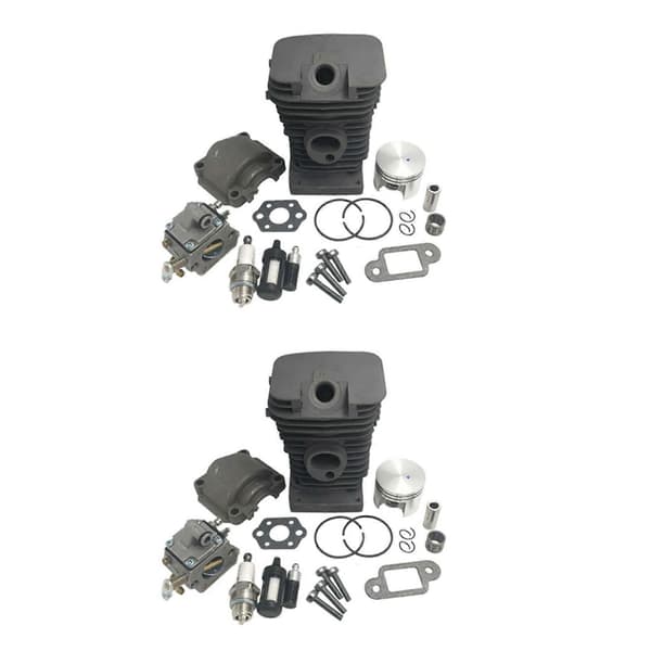 38mm moottorin sylinterimäntä kampiakseli Stihl MS170 MS180 018 moottorisahaan 2SET Black