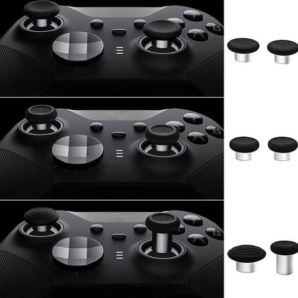 16-dele Xbox One Elite controller tilbehørssæt: 2 knapper, aftrækker, paddles, greb, joystick, retningsknap, aluminiumslegering.