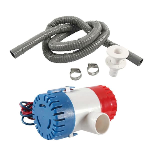 Marine länspump 12V 1100GPH dräneringskit för båt As Shown