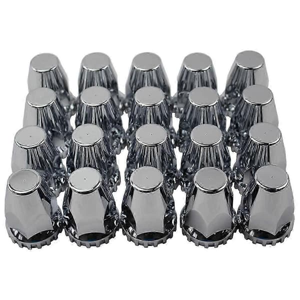 33mm Plast Gjengehette Mutterdeksel Flens for Semitrailer Lastebil Passer Navstyring Hjul Tilhenger Personbil