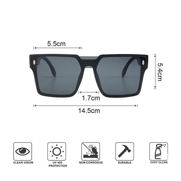 1 solbrille, stort format, polykarbonat, AC, anti-UV, kjøring, strand.