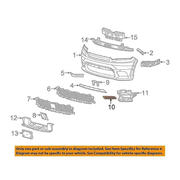 Bil Front Bumper Tåkelys Grilldeksel 68307812AA 68307813AA for Dodge Durango 2018-2020 Tåkelysgrill