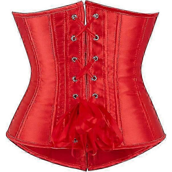 Bustier Korset Under Bryst Kvinder Red M