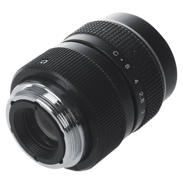 Fjernsyn TV-objektiv/CCTV-objektiv til C-mount kamera 25mm F1.4 i sort