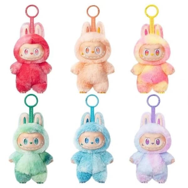 Monster Doll 3.0 LABULA Vinyl Plush Pendant Monster Keychain (1-6-pack) Random Colors 1 Random Item