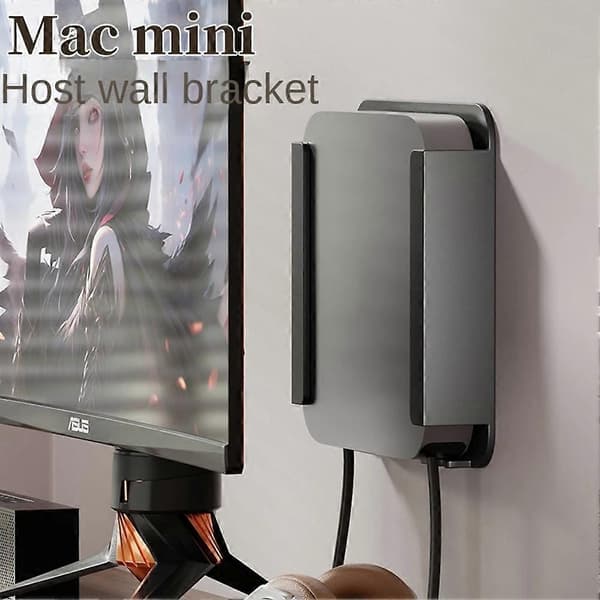 Skrivbordsfäste för Mini Skyddsfodral Kylning Vertikalt Stativ Hållare Väggmonterad/Bordsbottenstativ Black