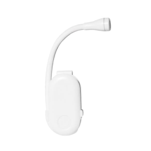 Mini Sammenleggbar Boklampe Øyebeskyttelse Lys Klips-på 360° Flip Studielampe Oppladbar USB Reise White