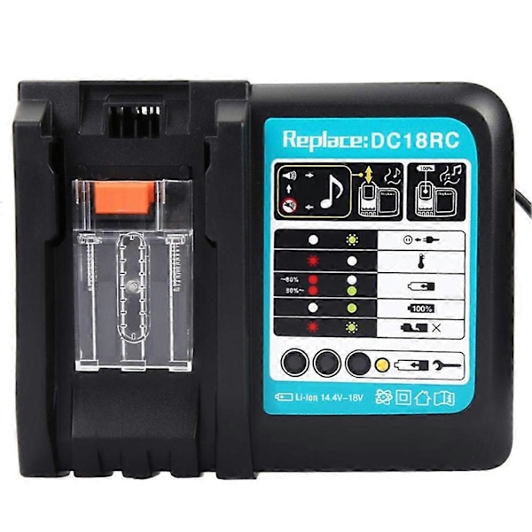 Batterioplader til Makita 14V-18V BL1815 BL1840 BL1830 DC18RC Erstatning Mengxi AU Plug