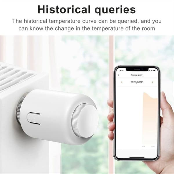 Tuya ZigBee trådløs temperaturreguleringsventil, radiatoraktuator, TRV temperaturreguleringsventil