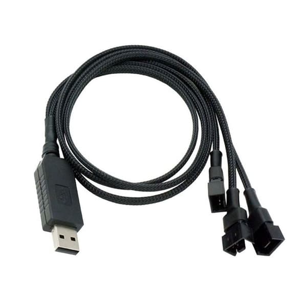 12V USB blæser strømadapterkabel 1 til 3 blæser strømadapterkabler