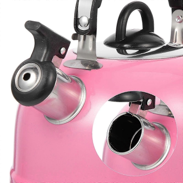 Metal Vandflaske Fløjtekedel til Komfur Kogende Tekedel Vandkogende Gryde Varmtvandskedel Pink 20.00X19.00X18.50CM