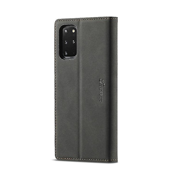 Til Samsung Galaxy S20+ Forwenw F1 Serie Mat Stærk Magnetisme Horisontal Flip Læder Etui Med Holder & Kort Slots & Pung & Fotoramme Black