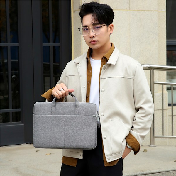 Unisex Affärsdatorväska, Lättviktsfodral för Macbook, Dell, Asus, Lenovo 14,1, 15,6 tum Azul 15,6 pulgadas