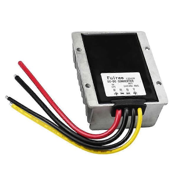 DC-muunnin 12V 24V 20A Päivitetty autoadapterin jännitesäädin