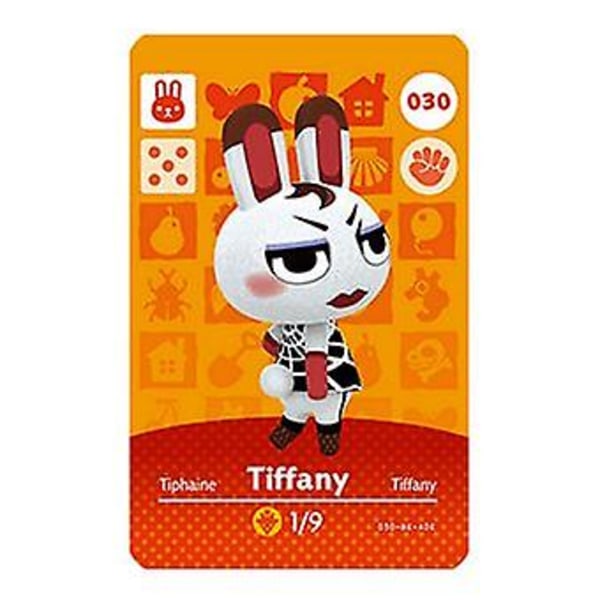 NFC Spillekort til Animal Crossing, Kompatibel med Nintendo Switch Amiibo / Switch Lite / Wii U 030 Tiffany