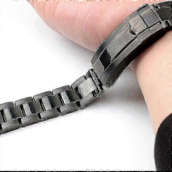 For Rolex Daytona/Submariner erstatningslenke i rustfritt stål med 20 mm/21 mm solid lenkedesign? Silver 20mm No Logo