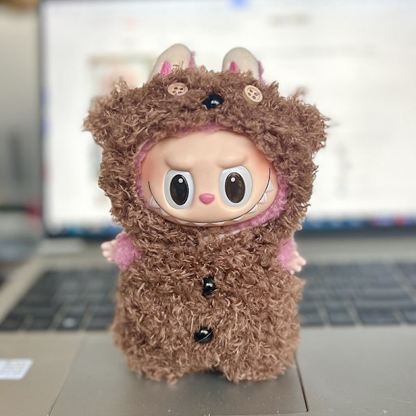 (Endast kläder) 17 cm hängande blind box Labu dockkläder Labubu