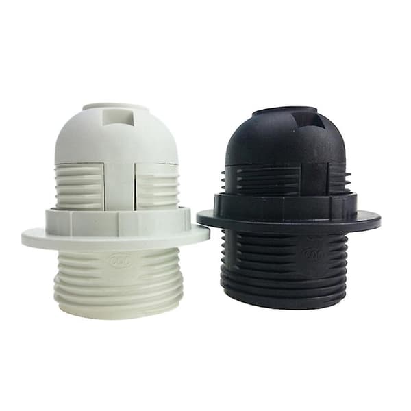 Liten skruv E27 lamphållare pendeluttag lampskärm ring black