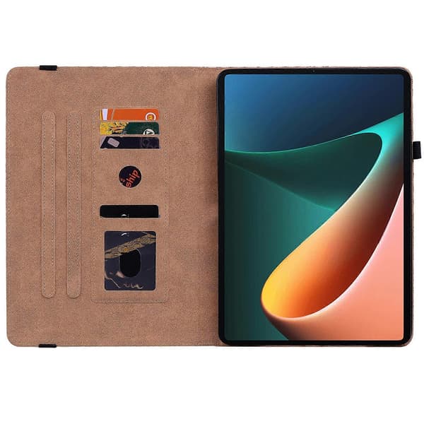 Til Xiaomi Pad 5 / 5 Pro Farvevævet Smart Læder Tablet Etui Rainbow